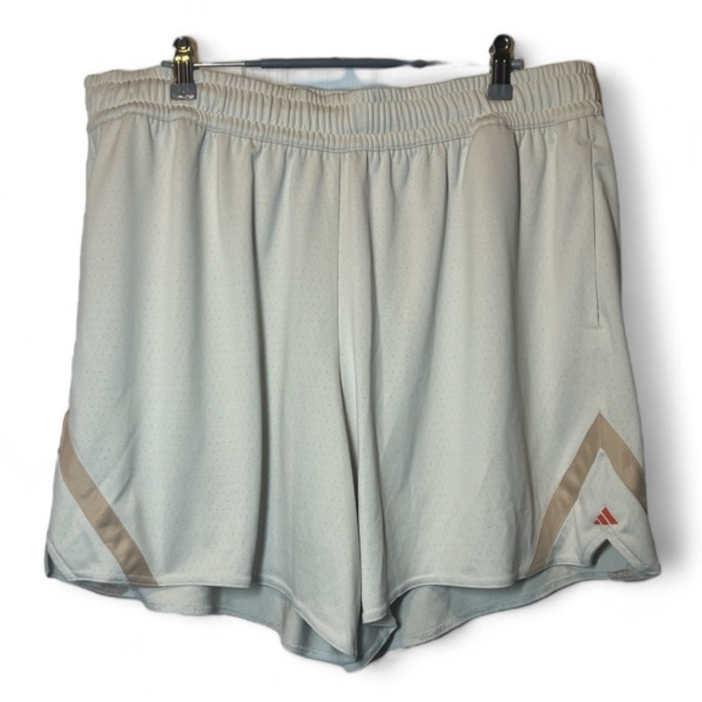 adidas Select Women XLBeige Loose Fit Gym Training Drawstring Basketball Shorts - Picture 1 of 5